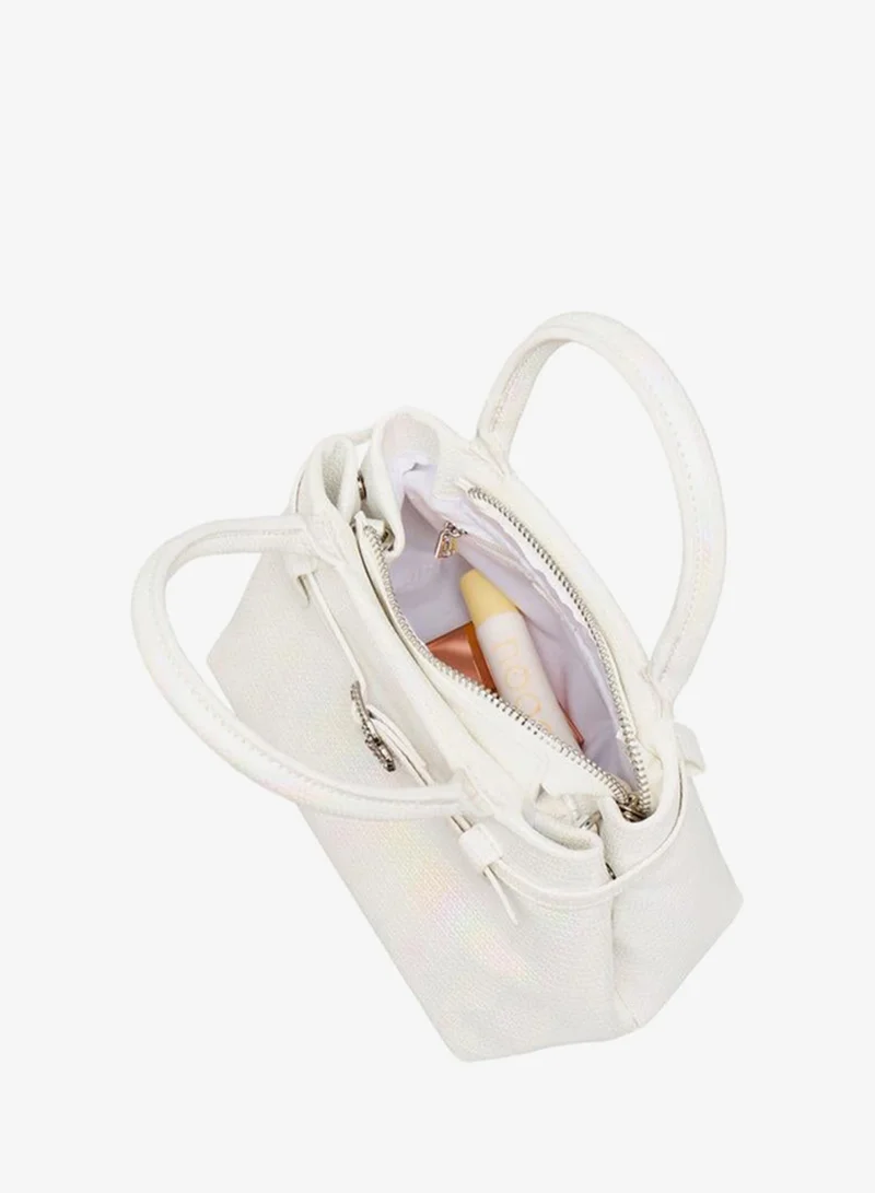 MISSY WHITE Embellished Tote Bag with Double Handle Ramadan Collection for Women | Best Price UAE