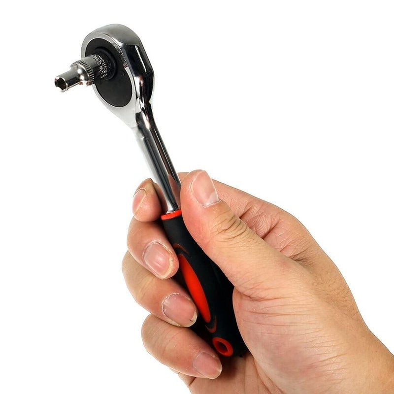 Digital Craft Digital Craft Hand Tool Kit Car Ratchet Wrench Assembly Tool Household Repair Tools Automotive Set Socket Set 46Pc4 In 1 Screw Driver8Pc Ring Spanner Set  - Image 5