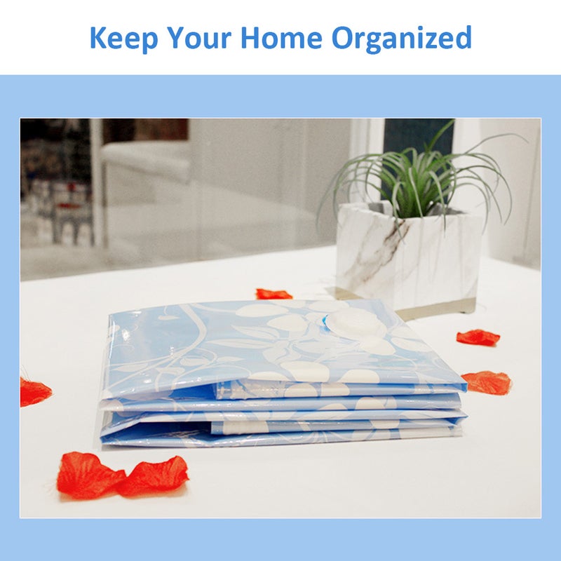 5 Pack Vacuum Bag with Manual Pump Reusable Vacuum Storage Bags Leakproof Space Saver Sealer for Home Travel Bedding Clothes - Image 5