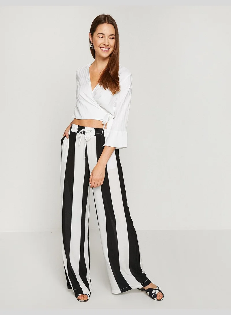 KOTON Color Block Trousers