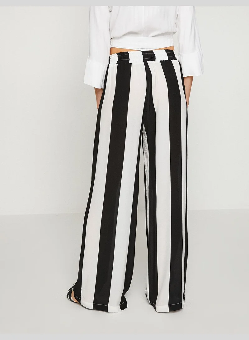 KOTON Color Block Trousers