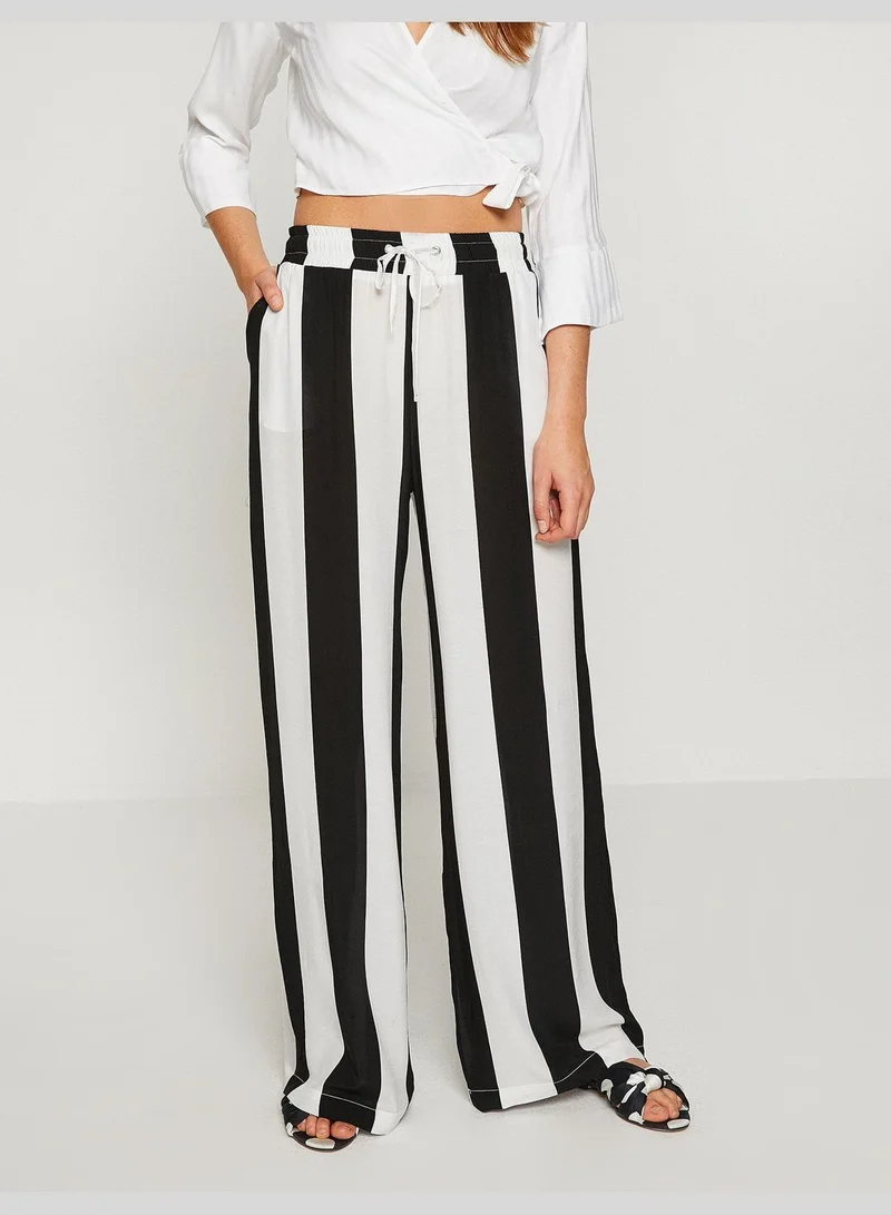 KOTON Color Block Trousers