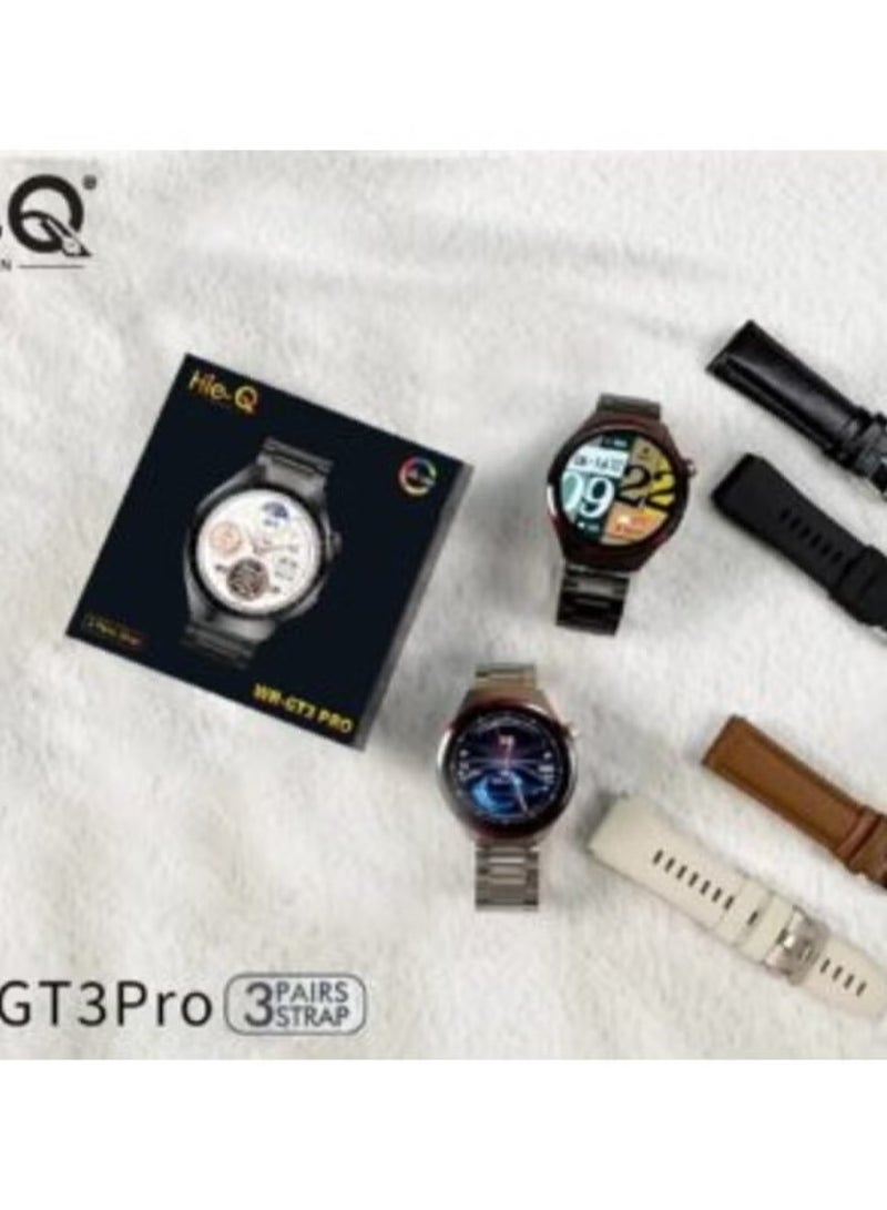 Hie-Q Smart Watch WR-GT3 Pro – 1.43 Inch AMOLED Display, Fitness Tracker, Heart Rate & Sleep Monitor, Waterproof, Multi-Sport Modes, Smart Notifications, Long Battery Life - Image 3