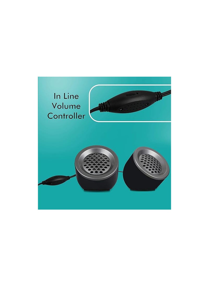 ZEBRONICS - ZEBRONICS Zeb-Pluto 2.0 Multimedia Speaker with Aux Connectivity,USB Powered and Volume Control - Image 1