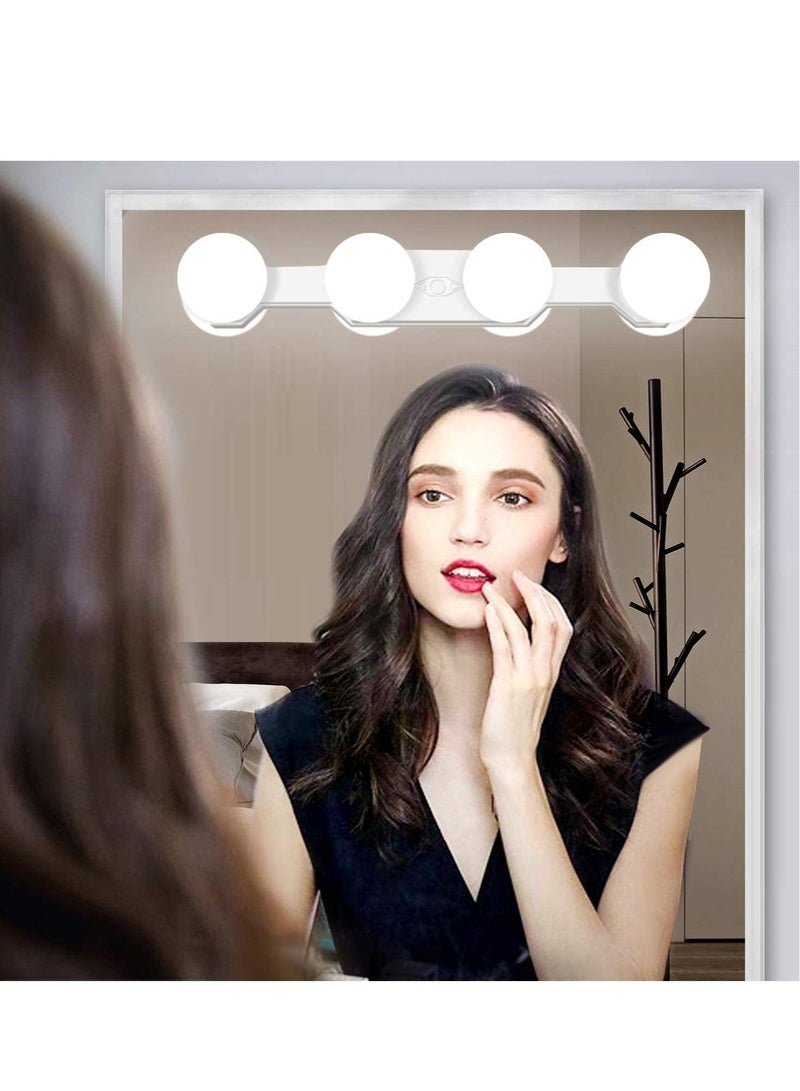 ELTRAZONE Portable LED Makeup Lights,Cordless Rechargeable Professional LED Vanity Mirror Light with 4 LED Bulbs,Simulated Daylight for Bathroom Makeup Dressing Table Lights,LED Mirror Lights,Dresser Lights - Image 4