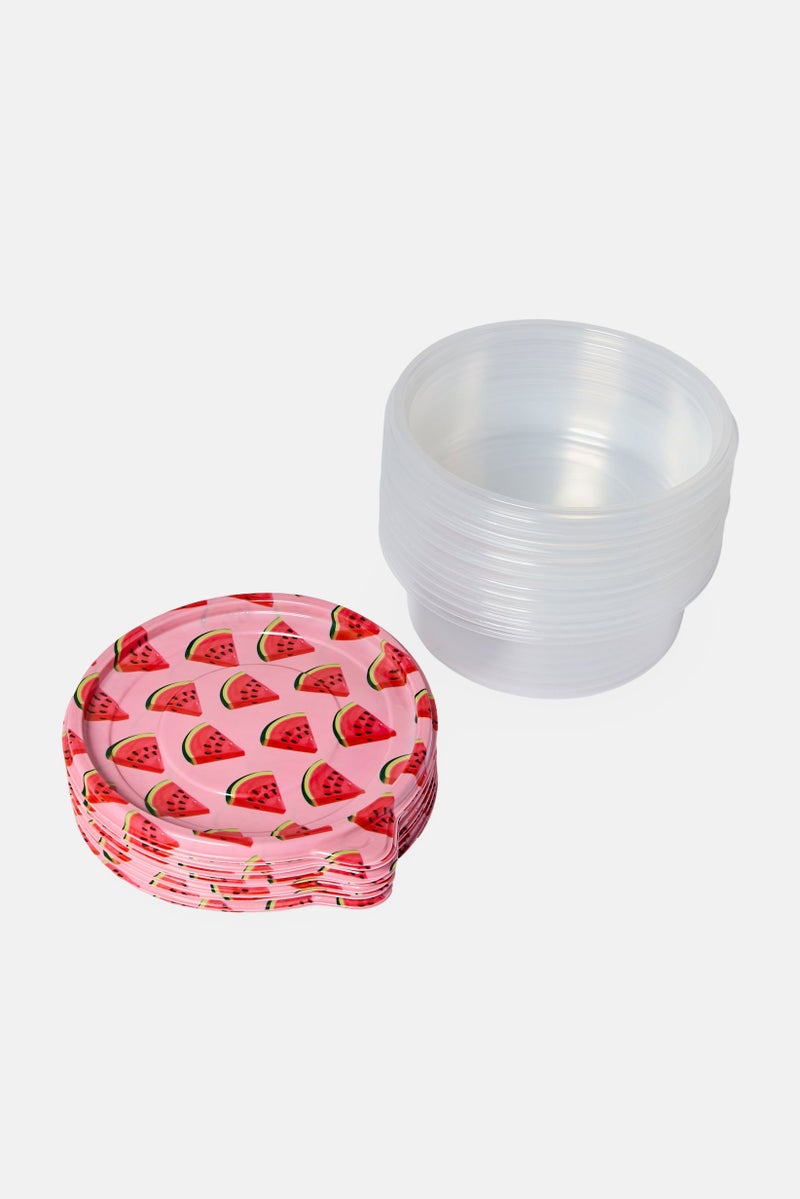 COOK WITH COLOR 24 Pieces Allover Pattern Food Storage Containers, Multicolor - Image 2