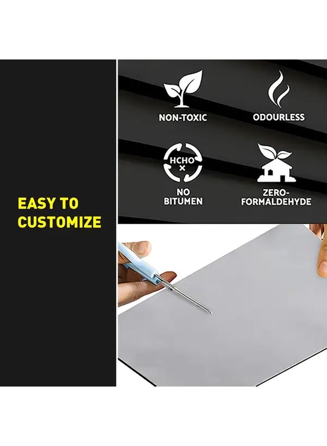 Universal Car Soundproofing Pads 20 Pieces 9.84x7.09 Inch Heat Insulation Sponge Rubber - Image 5