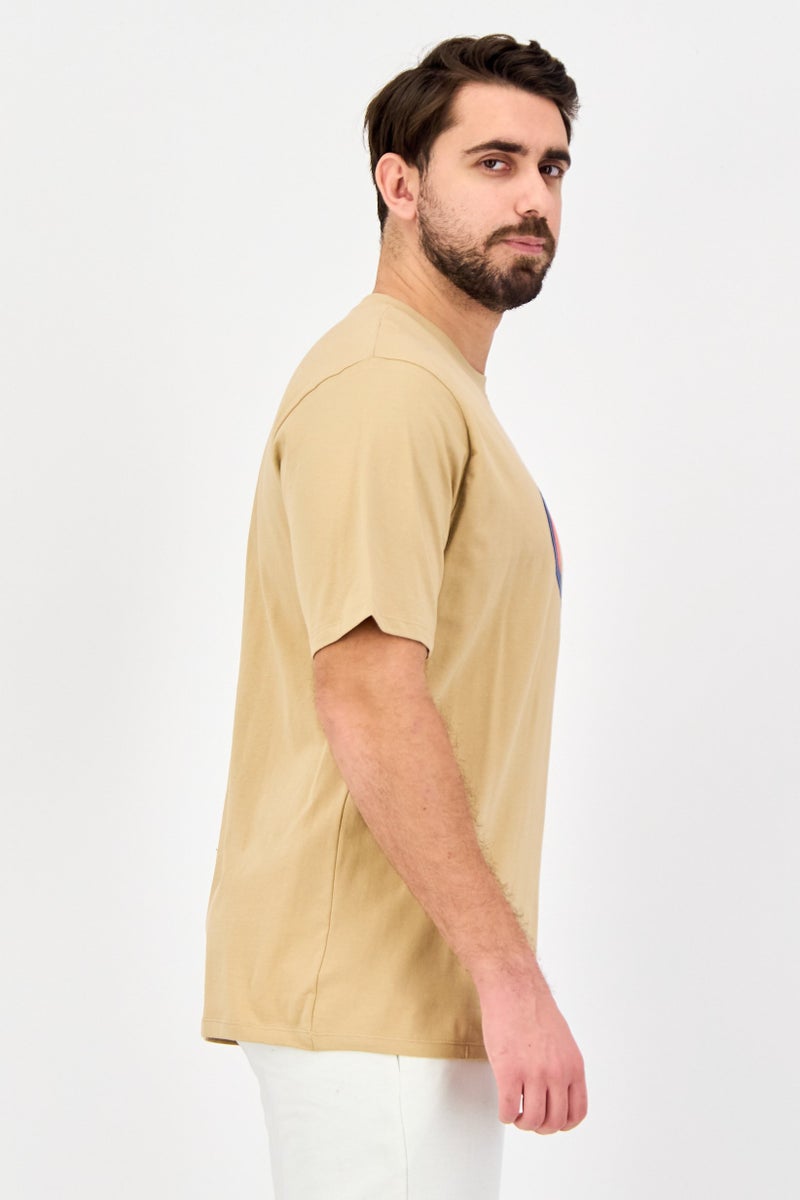 Champion Men Sportswear Fit Short Sleeve Outdoor T-Shirt, Tan - Image 3