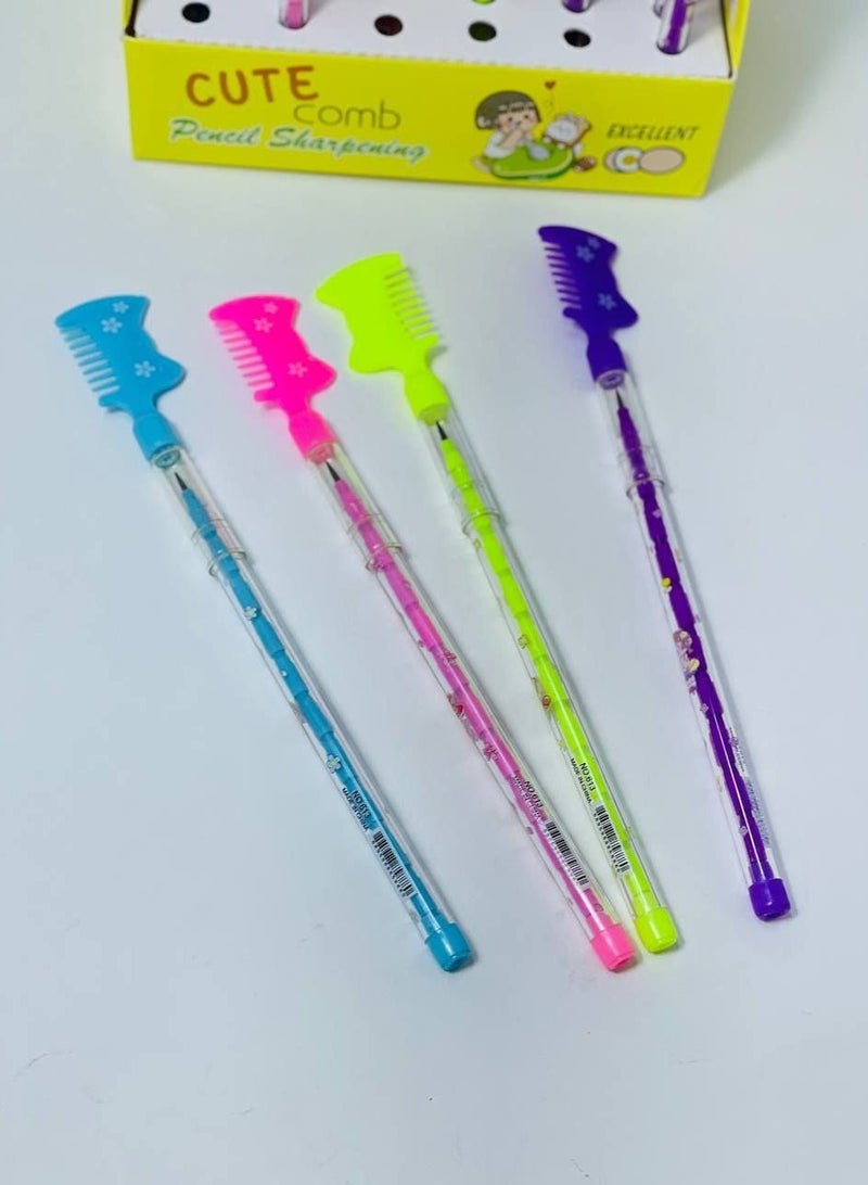 Pencils: 11-piece pencil, comb, and lead holder. Stand: 10 pencils. - Image 3