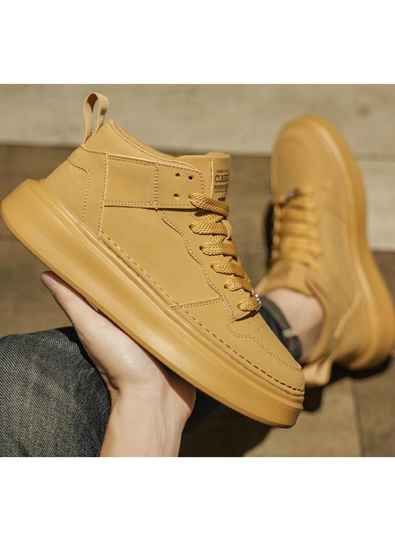 KUYING - Men's New Mid Top Sports Casual Board Shoes - Image 1