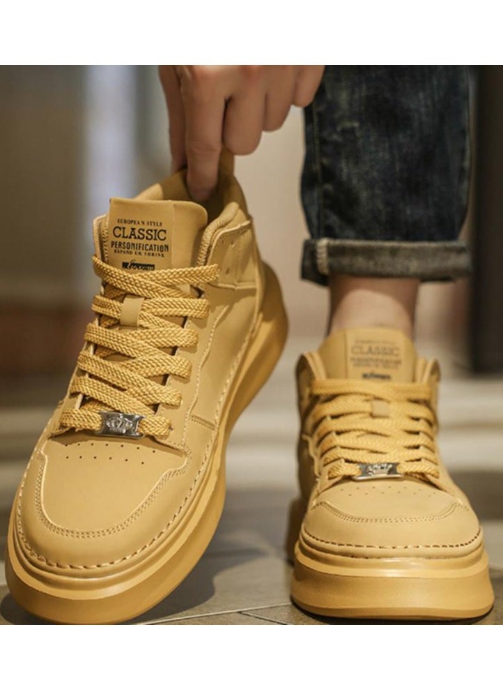 KUYING - Men's New Mid Top Sports Casual Board Shoes - Image 1