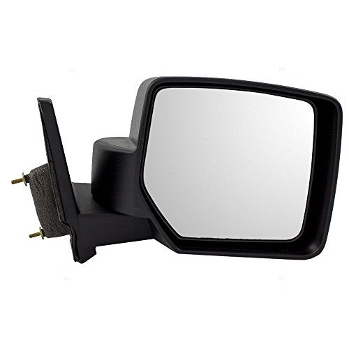 Brock Replacement Passenger Manual Side View Mirror Textured Black Compatible with 2007-2017 Patriot 5155456AK - Image 1