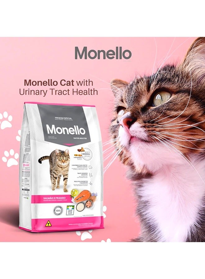 MONELLO Salmon And Chicken Adult Cat Food - 1 KG - Image 2