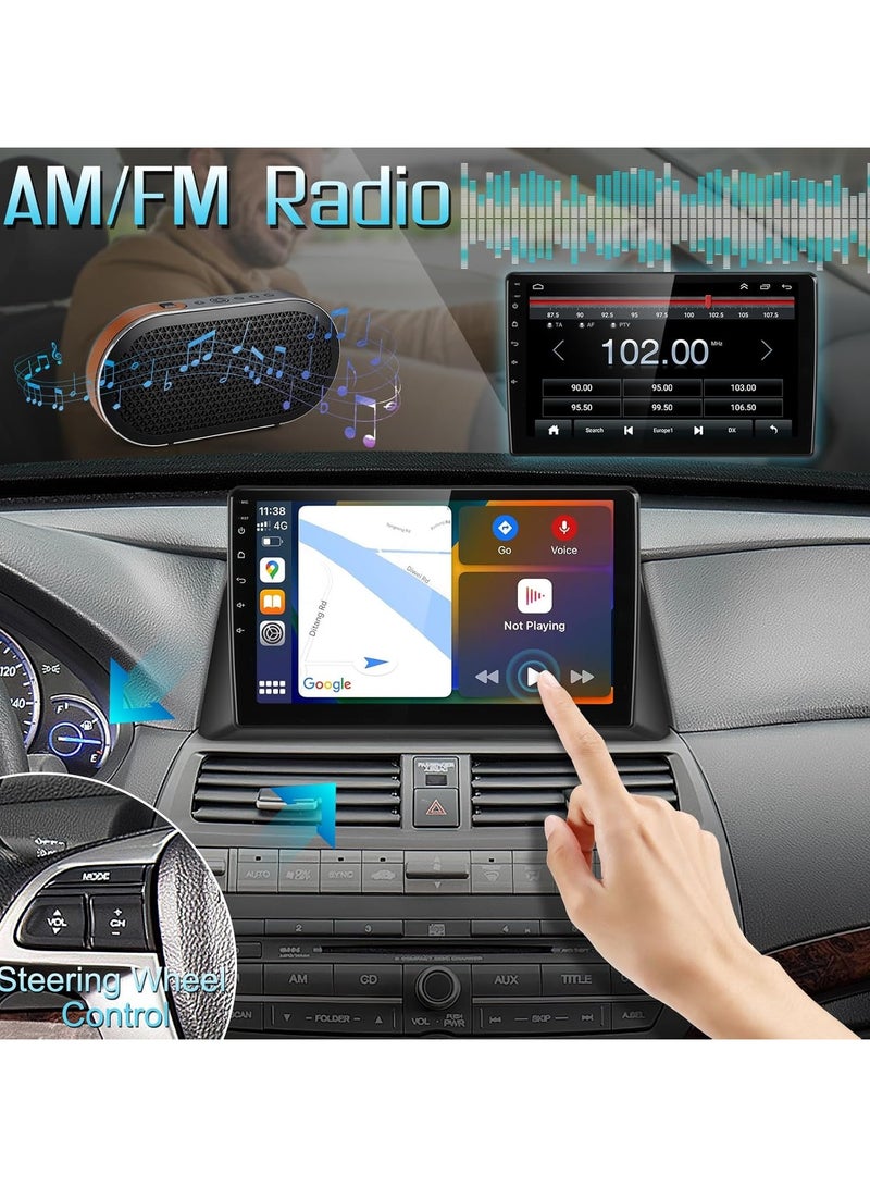 Android Car Stereo for Honda Accord 2008-2013 2GB RAM 32GB ROM Mirror-Link Wi-Fi BT, Radio GPS Navigation, 10 Inch IPS Touch Screen with Backup Camera Included - Image 3