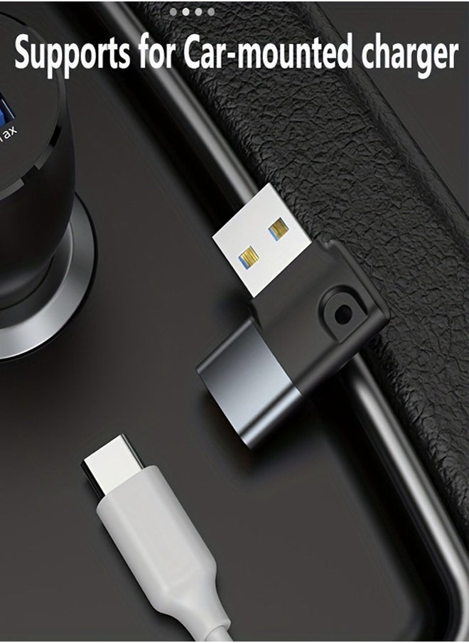 USB 3.0 To Type C Adapter Buckle Type 90 Degree Elbow USB3.0 Type-C Adapter Suitable For Tablet Computers Hard Drives USB Mice