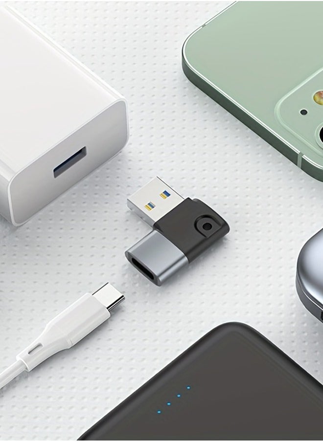 USB 3.0 To Type C Adapter Buckle Type 90 Degree Elbow USB3.0 Type-C Adapter Suitable For Tablet Computers Hard Drives USB Mice