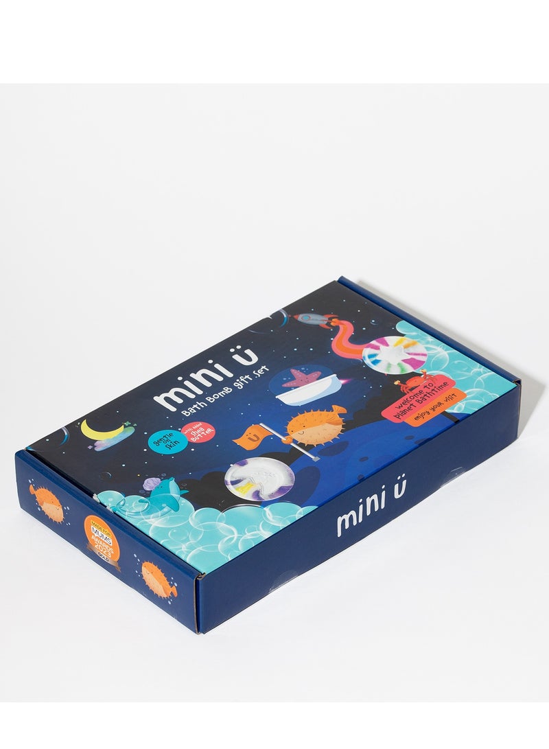 Mini U Bath Bomb Gift Set: Includes 1 Cloud Bath Bomb (150g), 1 Moon Bath Bomb (150g), 1 Star Bath Bomb (120g), and 1 Rocket Bath Bomb (120g) - Perfect for a Fun and Relaxing Bath Time Experience - Image 3