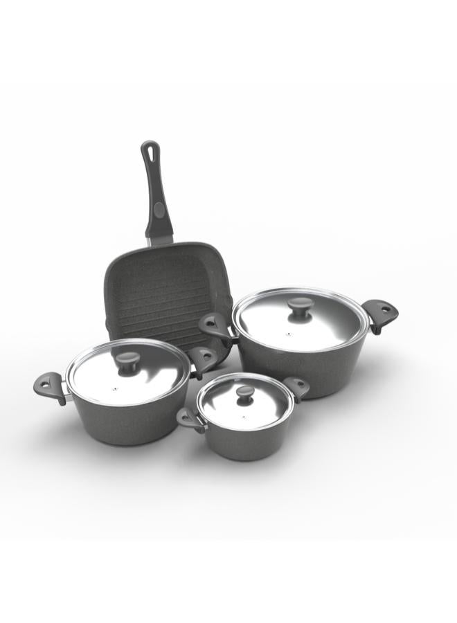 توب شيف مجموعة من 7 قطع أواني طهي من الجرانيت - Image 3