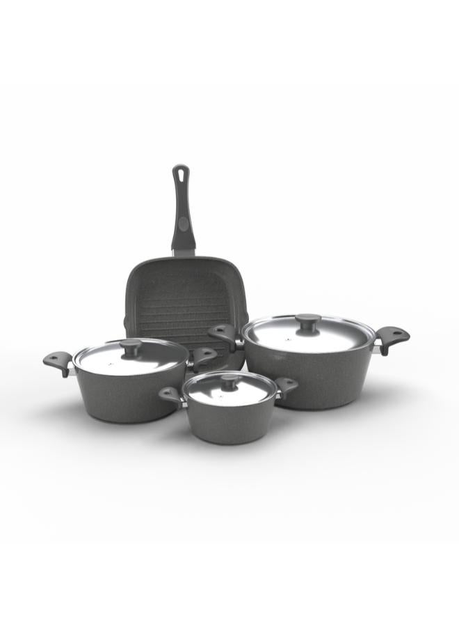 توب شيف مجموعة من 7 قطع أواني طهي من الجرانيت - Image 4