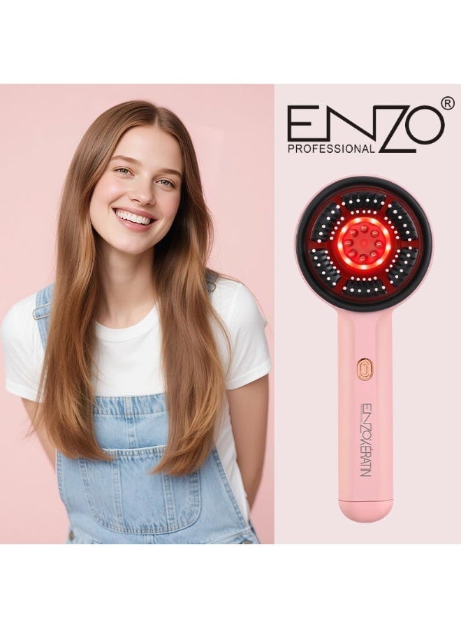 ENZO Professional EN‑4004 Scalp Head Massager Comb – Electric Hair & Head Massager for Stress Relief, Hair Growth, Dandruff & Scalp Stimulation -... - Image 4