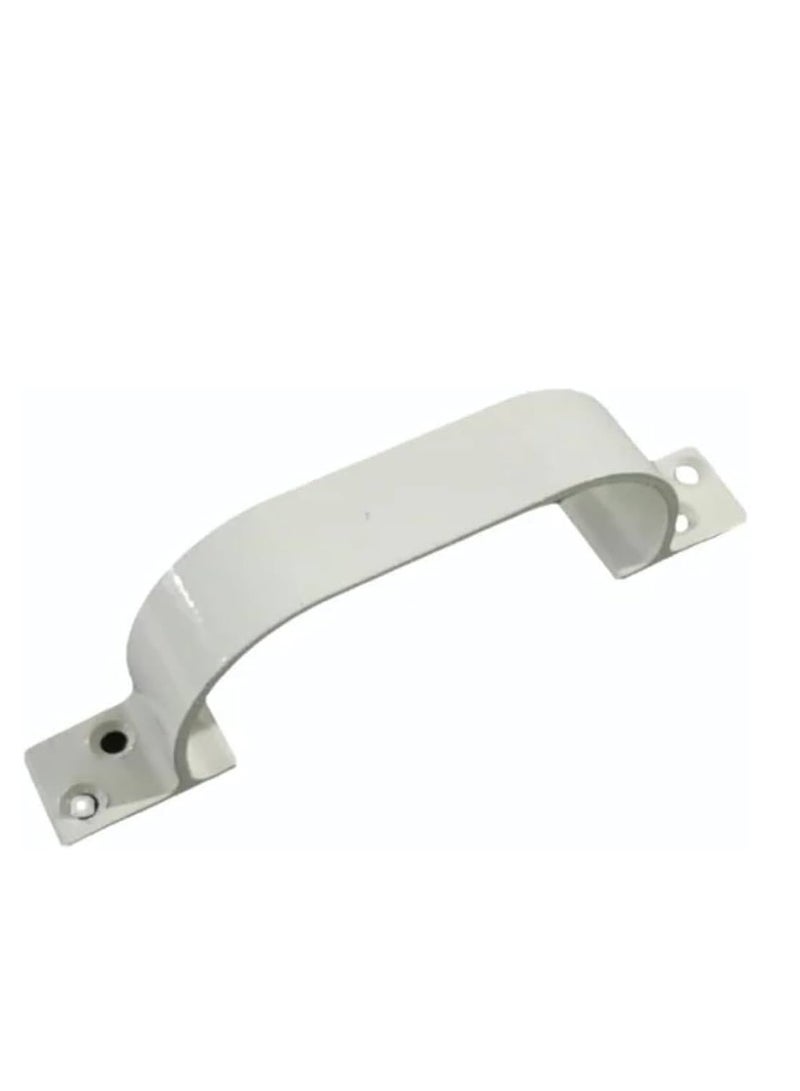 KNP KNP White Coated Aluminium Section Handle (D Type) is a sturdy and stylish handle designed for enhanced grip and durability. 