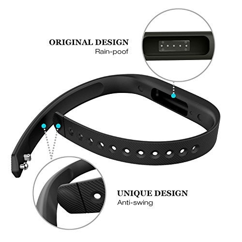 Greeninsync Compatible with Fitbit Bands for Flex 2, Adjustable Soft Silicone Sports with Fastener Clasp Fitness Replacement Wristband Strap for Fitbit Flex 2 Smart Watch Large(3Pack) - Image 4