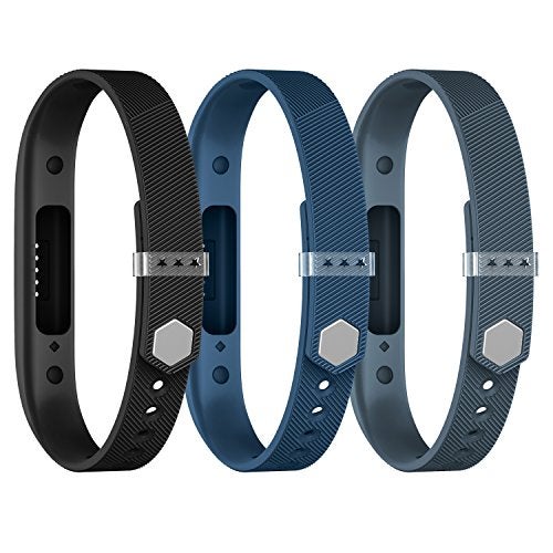 Greeninsync Compatible with Fitbit Bands for Flex 2, Adjustable Soft Silicone Sports with Fastener Clasp Fitness Replacement Wristband Strap for Fitbit Flex 2 Smart Watch Large(3Pack) - Image 2