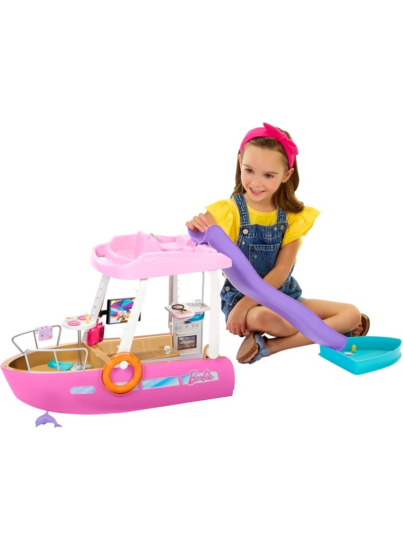 Barbie Dream Boat Playset with Pool, Slide and 20+ Accessories - Image 1