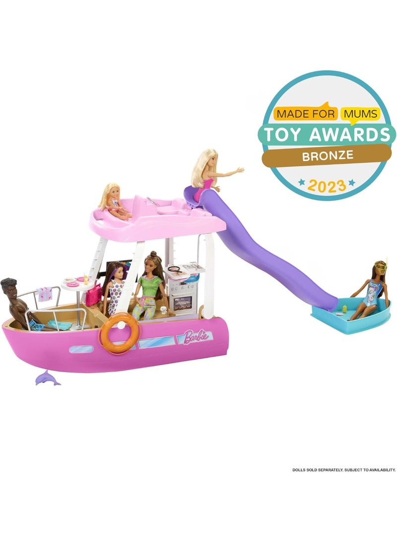 Barbie Dream Boat Playset with Pool, Slide and 20+ Accessories - Image 3
