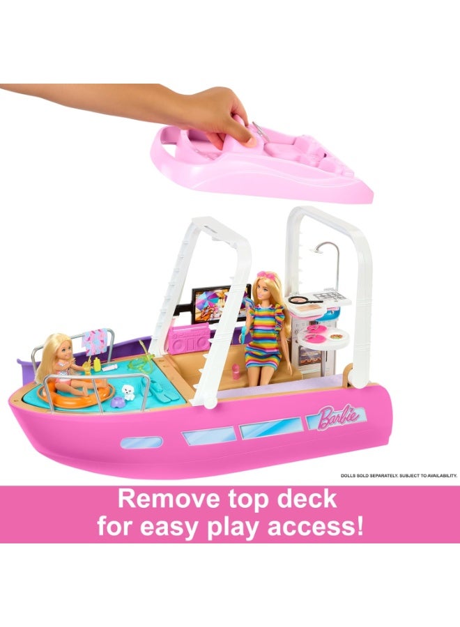 Barbie Dream Boat Playset with Pool, Slide and 20+ Accessories - Image 4