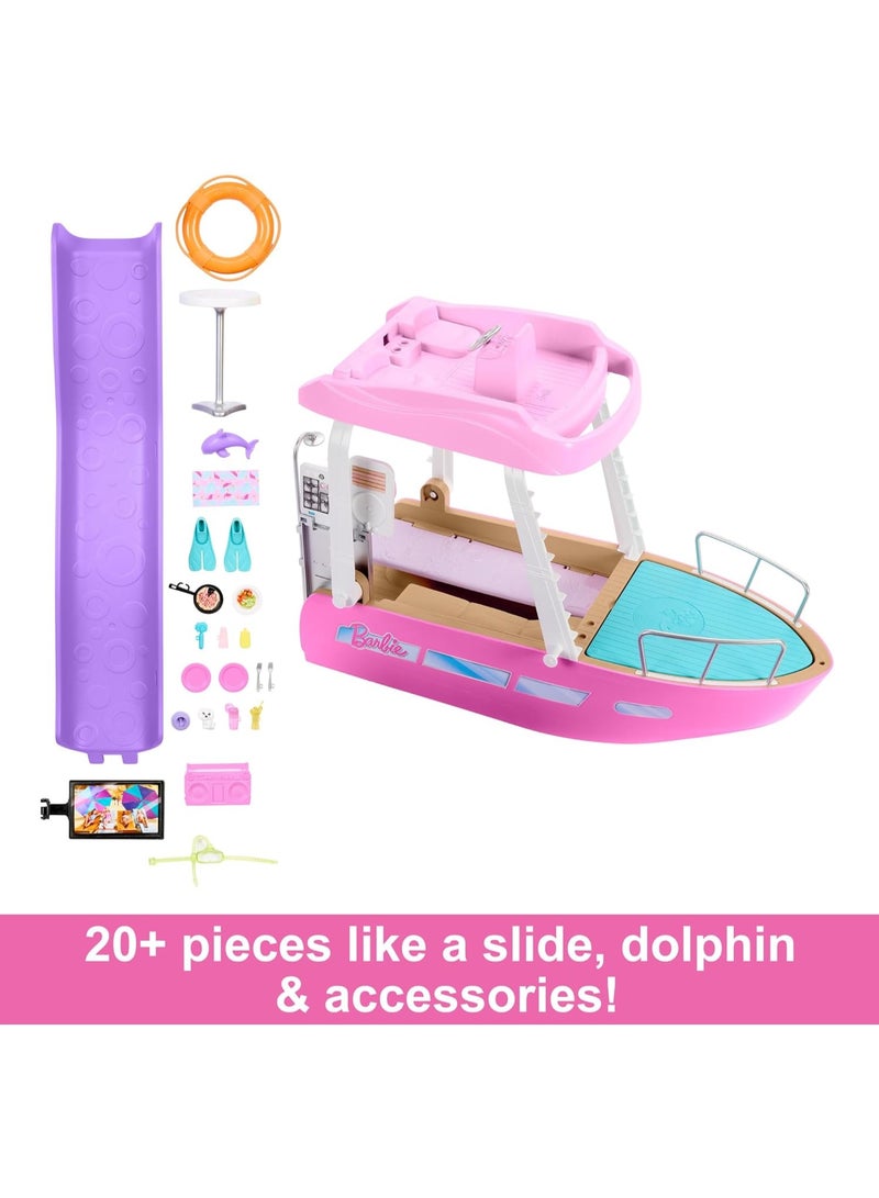 Barbie Dream Boat Playset with Pool, Slide and 20+ Accessories - Image 5