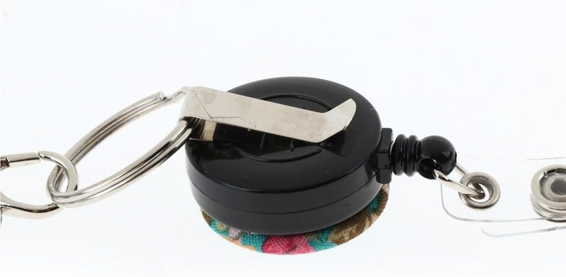 klarako Fashion Fabric Lanyard for ID Card Badge with Reel Retractable Clip - Printed Lanyard for Keys, Cell Phone Holder for Women & Girls - 3 - Image 4