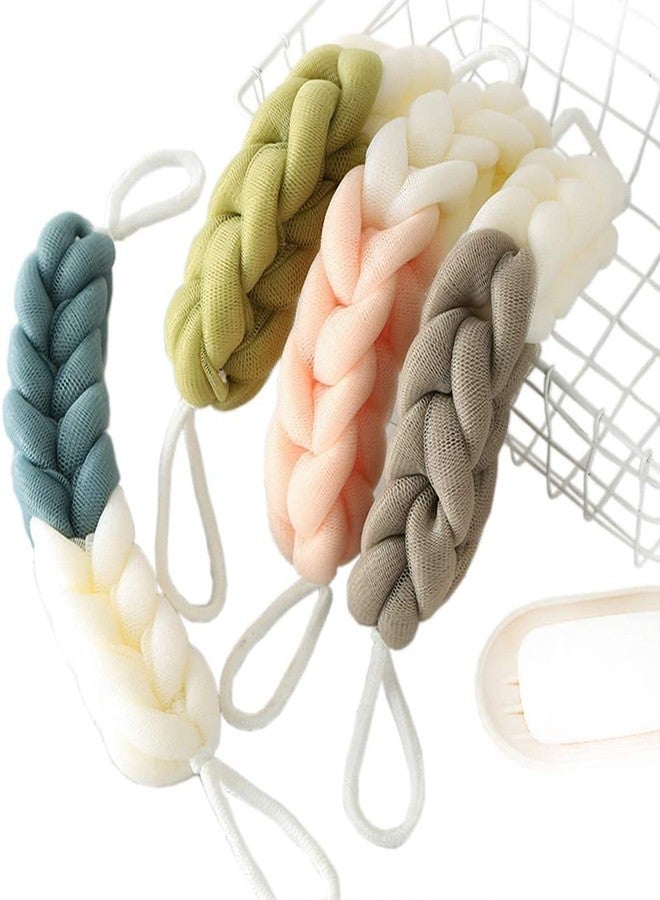SUNBIRD :- 2Pcs Long Stretch Back Sponge with Rope Handles Back Scrubber Bath Shower Mesh Sponge Exfoliating Body Scrub - Image 1