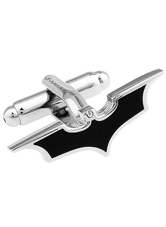 IGAME Bat Cuff Links Black Color Movie Superheroes Design Cufflinks With Gift Box - Image 5