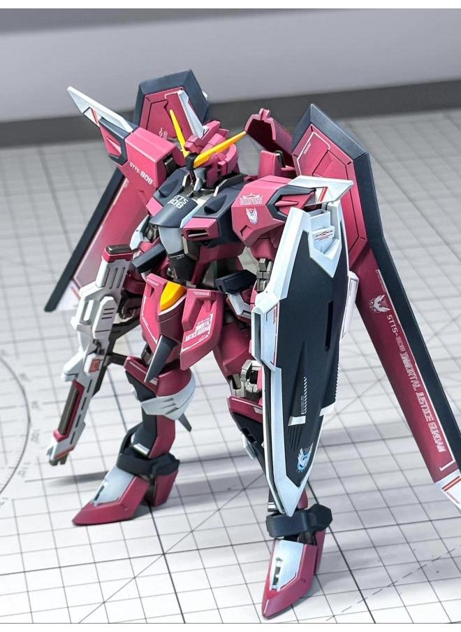 Generic - Gravity Experiment Flight Tiger Pb Limited R Soul Hg Finely Carved Gundam Model Assembled Hand-Made Toy Mecha-Color:Immortal Justice [transformable Aircraft] Comes With Stand - Model + Tool Set Of Seven - Image 1