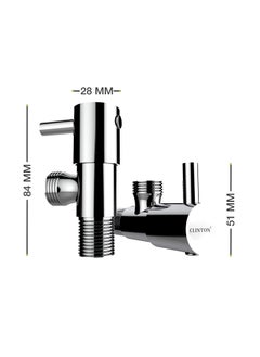 CLINTON CLINTON Stainless Steel Chrome Plated Angle Valve_set of 10 Turbo  - Image 2