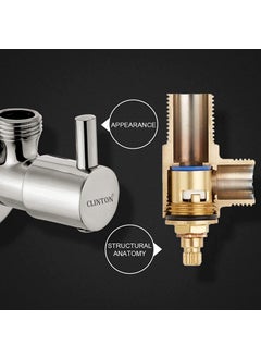 CLINTON CLINTON Stainless Steel Chrome Plated Angle Valve_set of 10 Turbo  - Image 3