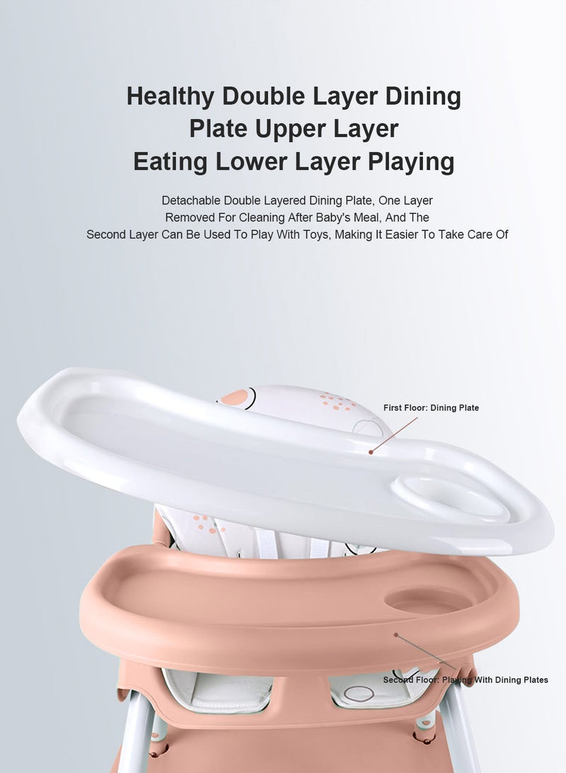 MaBaby Baby and Children's Dining Chair with Multifunctional Folding Function - Image 5