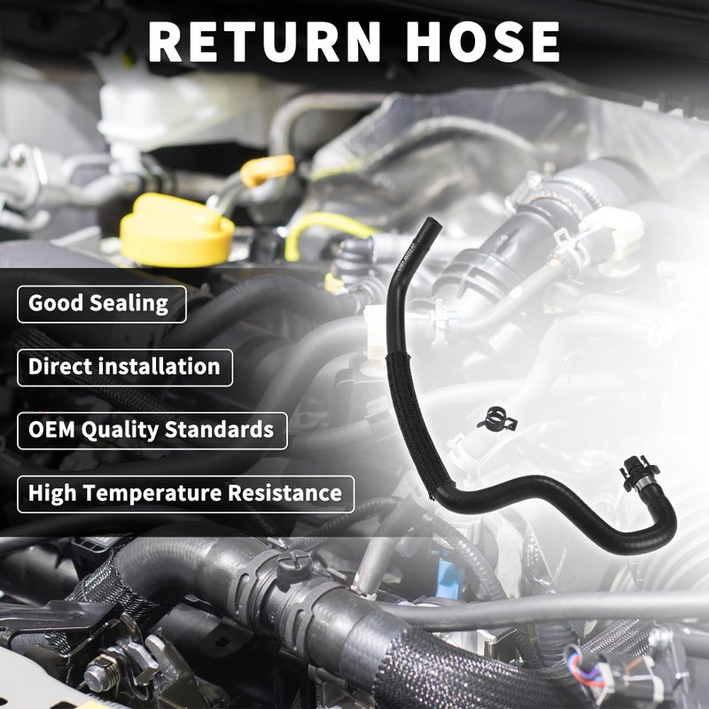 TUCKBOLD Return Hose for Ford Transit High Sealing NoCV618K012AA Engine Coolant Overflow Hose Black 1 Pcs - Image 4