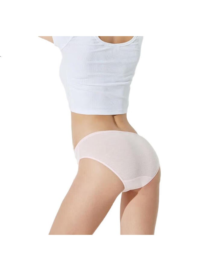 HINCLOUD 7 Disposable Women'S Underwear, Portable, 100% Cotton, No-Wash, Travel-Friendly, Colorful Triangle Style (7-Pack), Xxl Size - Image 2