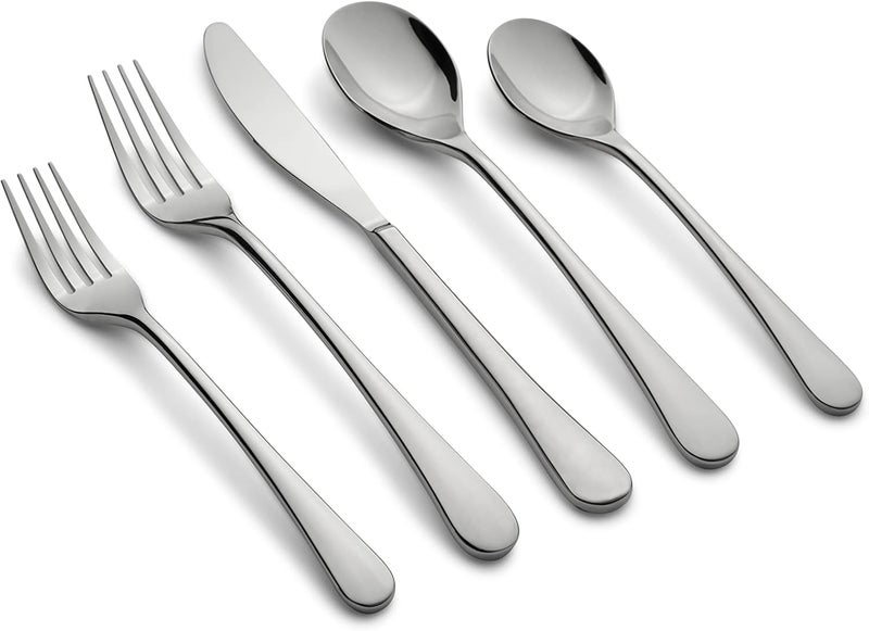 Cambridge Silversmiths Xyla Mirror 20Piece Flatware Set Service for 4 - Image 1