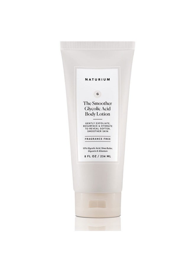 NATURIUM - Naturium The Smoother Glycolic Acid Body Lotion, Resurfacing & Exfoliating Treatment, with 10% Glycolic Acid, 8 oz - Image 1
