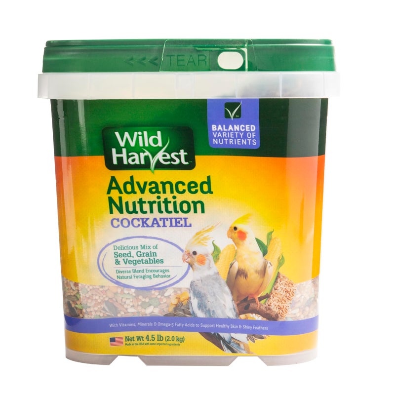 Wild Harvest WH-83541 Wild Harvest Advanced Nutrition Diet for Cockatiels, 4.5-Pound - Image 1