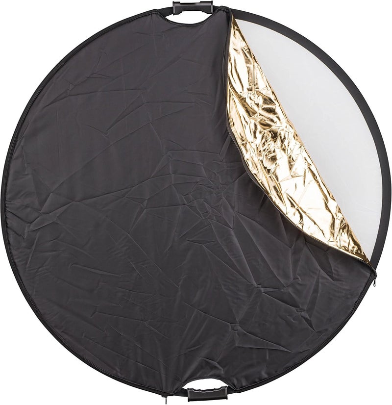 Phottix 5-in-1 Premium Reflector with Handles, Black, 107 cm - Image 2