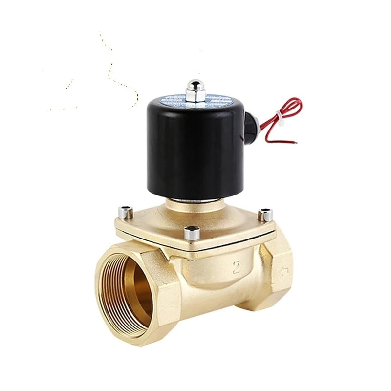 DN32 BSP 380VAC Electric Solenoid Valve Brass Normally Closed For Water Oil Air - Image 1