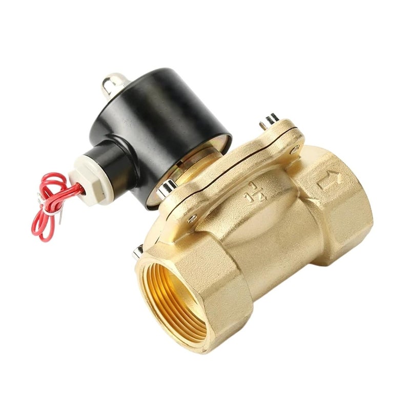 DN32 BSP 380VAC Electric Solenoid Valve Brass Normally Closed For Water Oil Air - Image 3