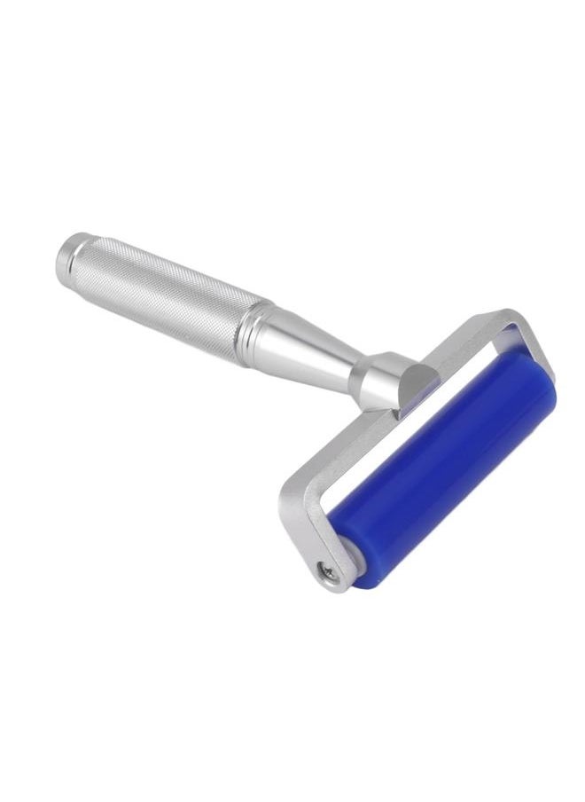 NIBEMINENT Blue Silicone Manual Roller Static Cleaner Tool Sticky Roller for Screen Film Hair Dust Remover Low Viscosity 4in  - Image 4