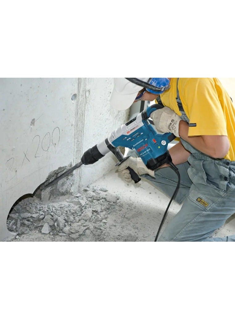بوش شاكوش تكسير وتخريم بوش 40 مم، 1100 وات، قوة الطرق 8.8 جول، وزن 5 كجم – BOSCH GBH 5-40 DCE – احترافي للأعمال الشاقة - Image 5
