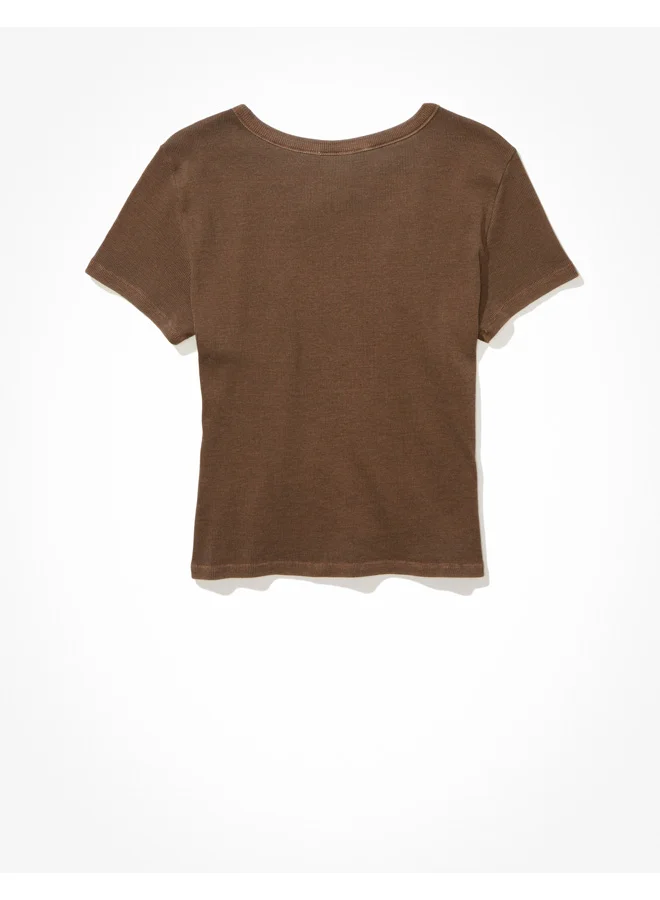 American Eagle AE Dolly Parton Graphic Baby Tee