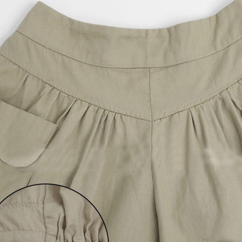 👕 شورت نسائي كبير الحجم واسع ومريح من القطن صيفي مقاس XXL - Image 3